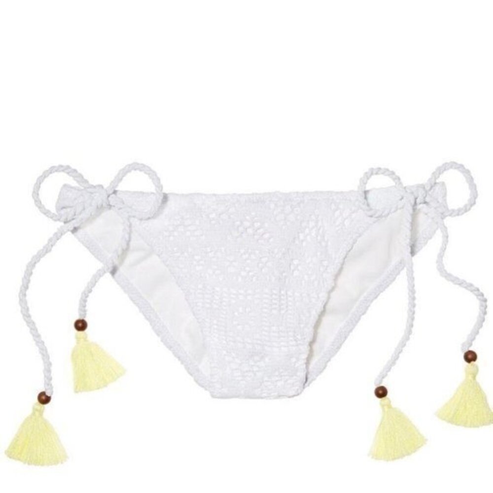 Victoria Secret Swim Bikini Bottom Small White